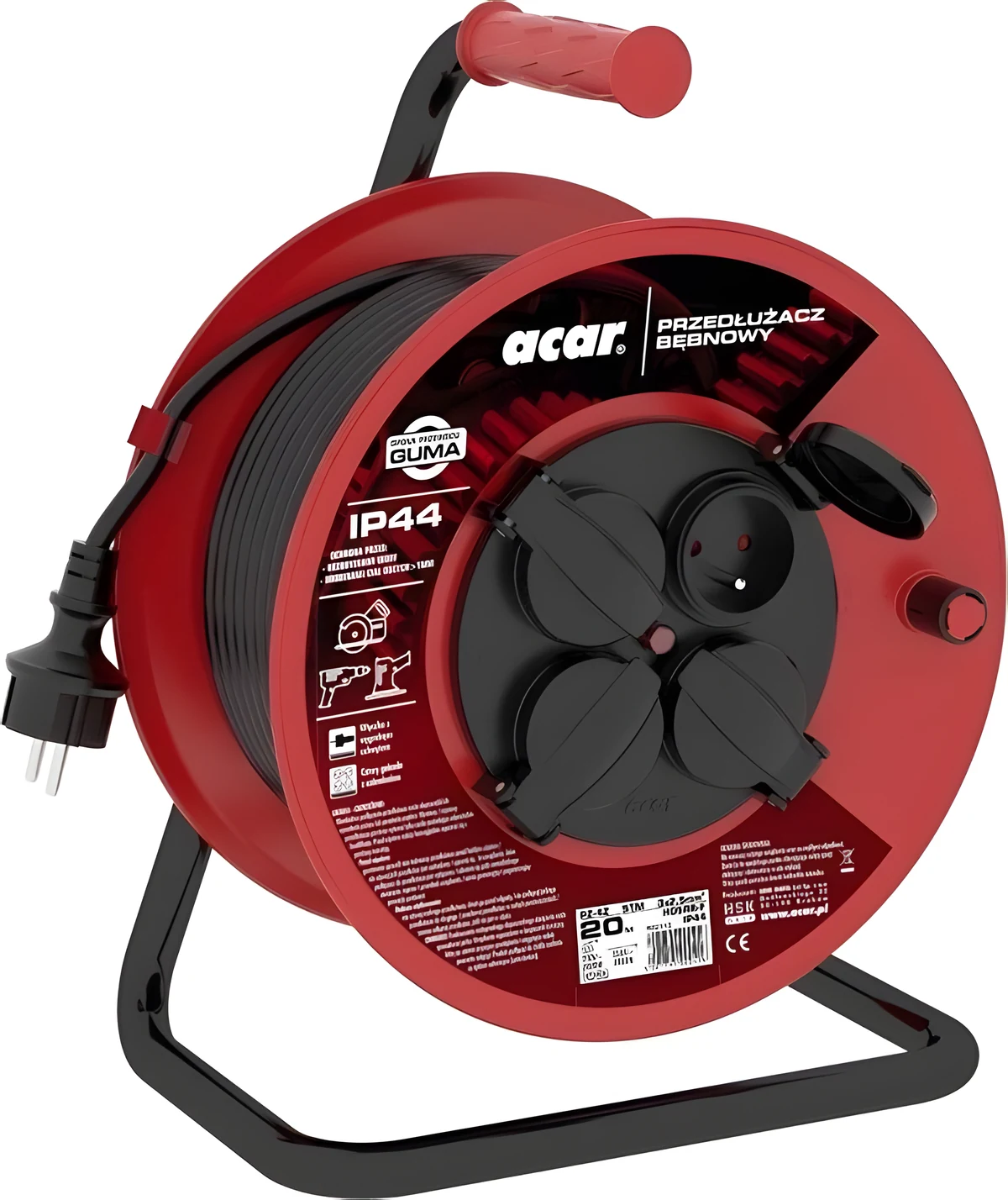 Przedłużacz bębnowy Acar PZ-4Z/STM 20m