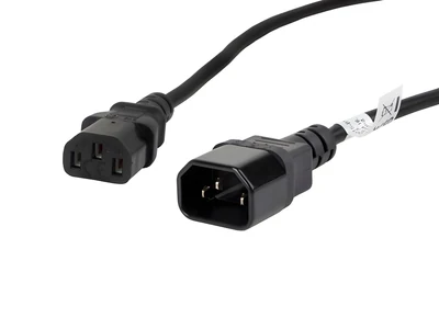 Przedłużacz zasilający Lanberg CA-C13E-11CC-0018-BK, 1,8m, czarny