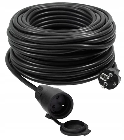 Przedłużacz zwijany VERTEX 3x2,5 mm², 50 m, pomarańczowy