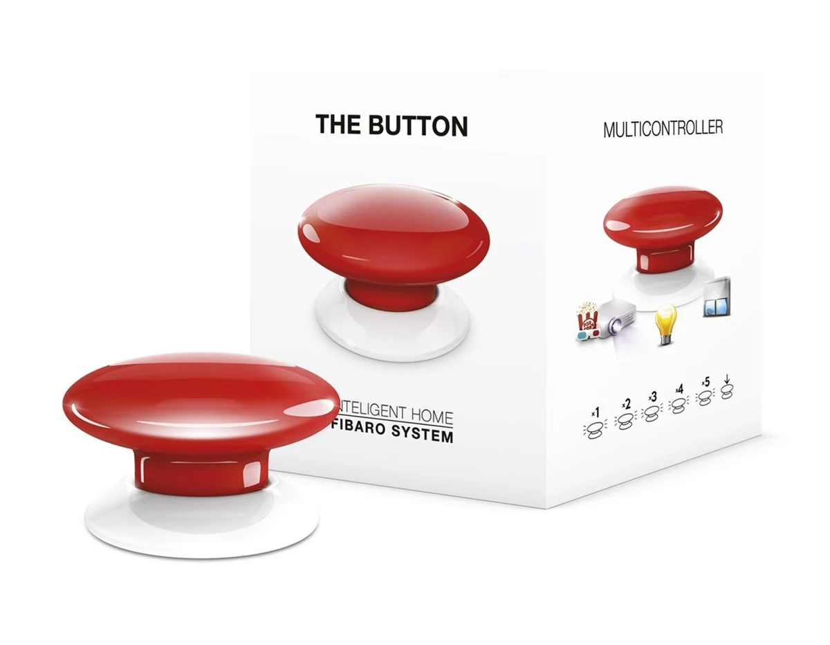 Przycisk FIBARO The Button, czerwony FGPB-101-3 ZW5