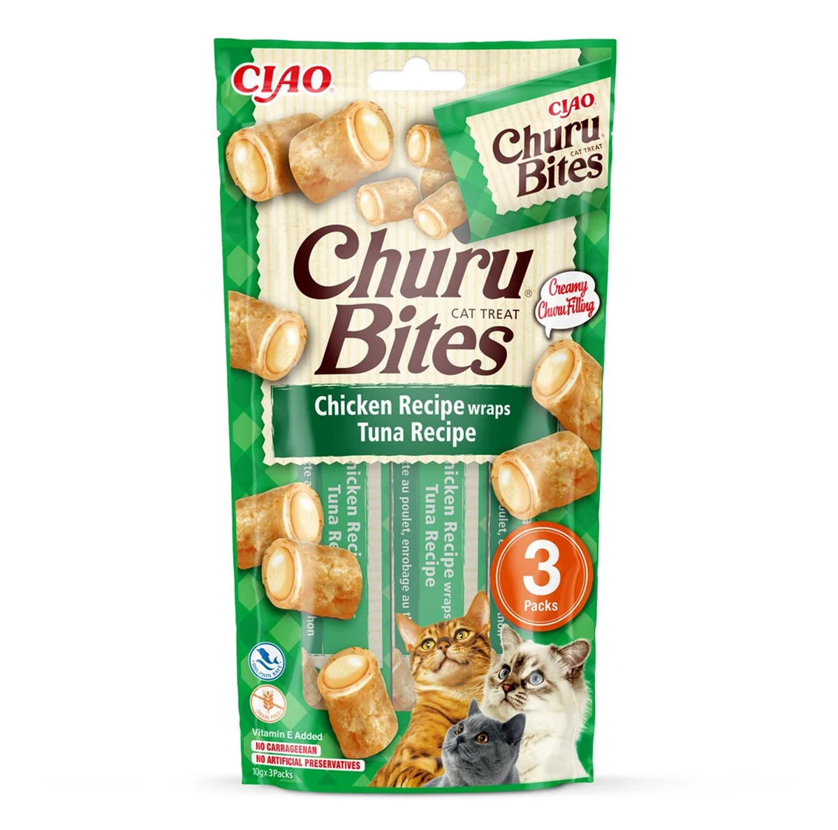 Przysmak CHURU Bites Tuńczyk&kurczak 3x10g