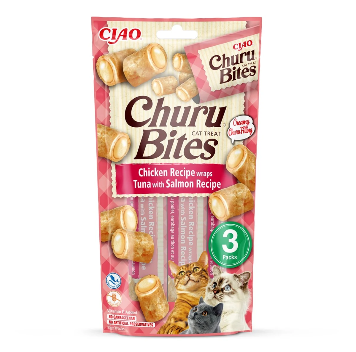 Przysmak CHURU Bites Tuńczyk&Łosoś 3x10g