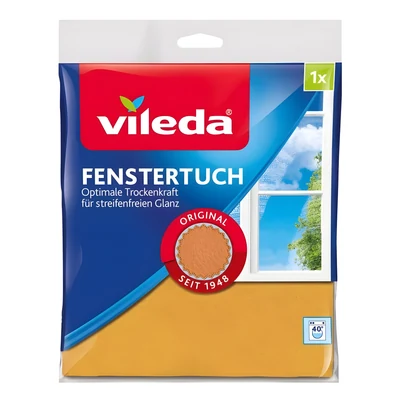 Ścierka do okien Vileda, 1 sztuka, pomarańczowa
