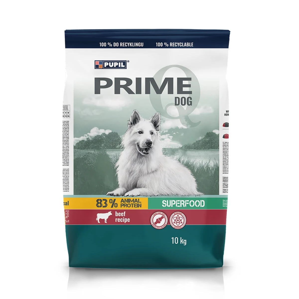 PUPIL Prime 10 kg - Wołowina z Warzywami