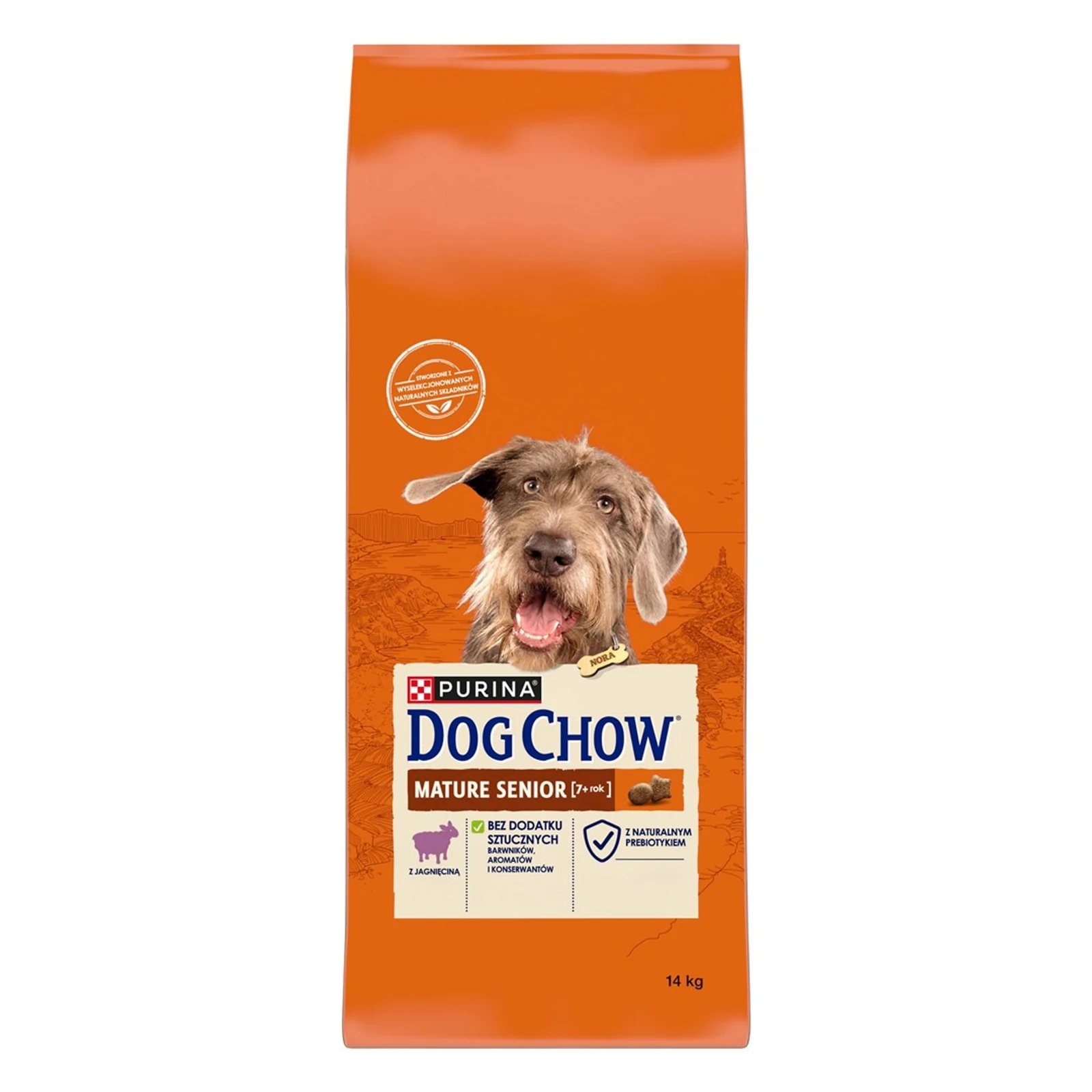 Karma sucha dla psów dorosłych i seniorów PURINA Dog Chow Mature Senior z jagnięciną - 14 kg — zdjęcie 1 z 7