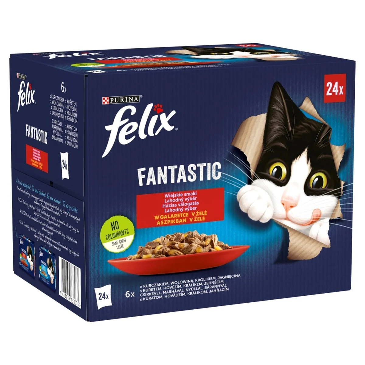 PURINA Felix Fantastic: 24 x 85g - Smaki Wiejskie