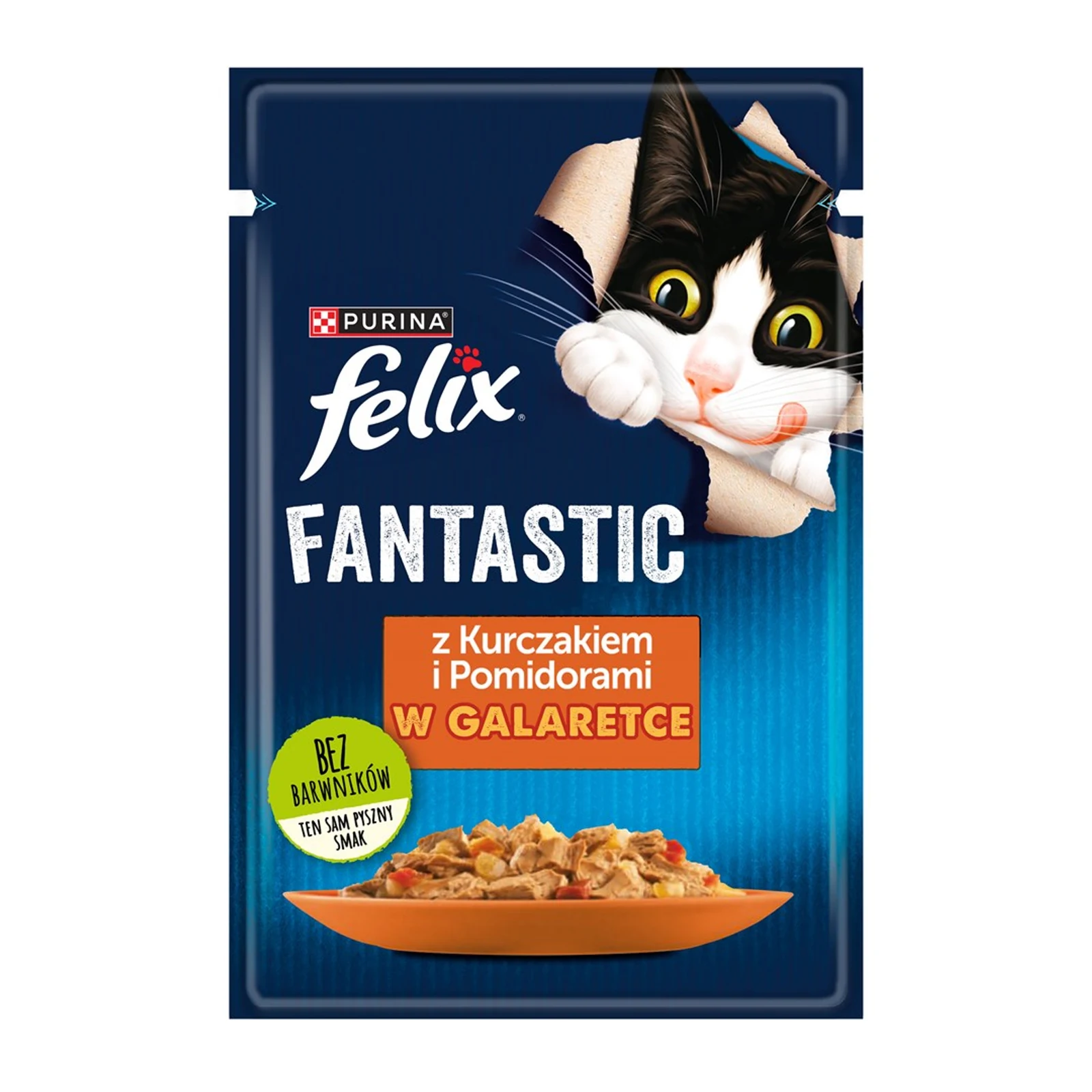 Purina Felix Fantastic Kurczak z Pomidorem 85g — zdjęcie 1 z 8