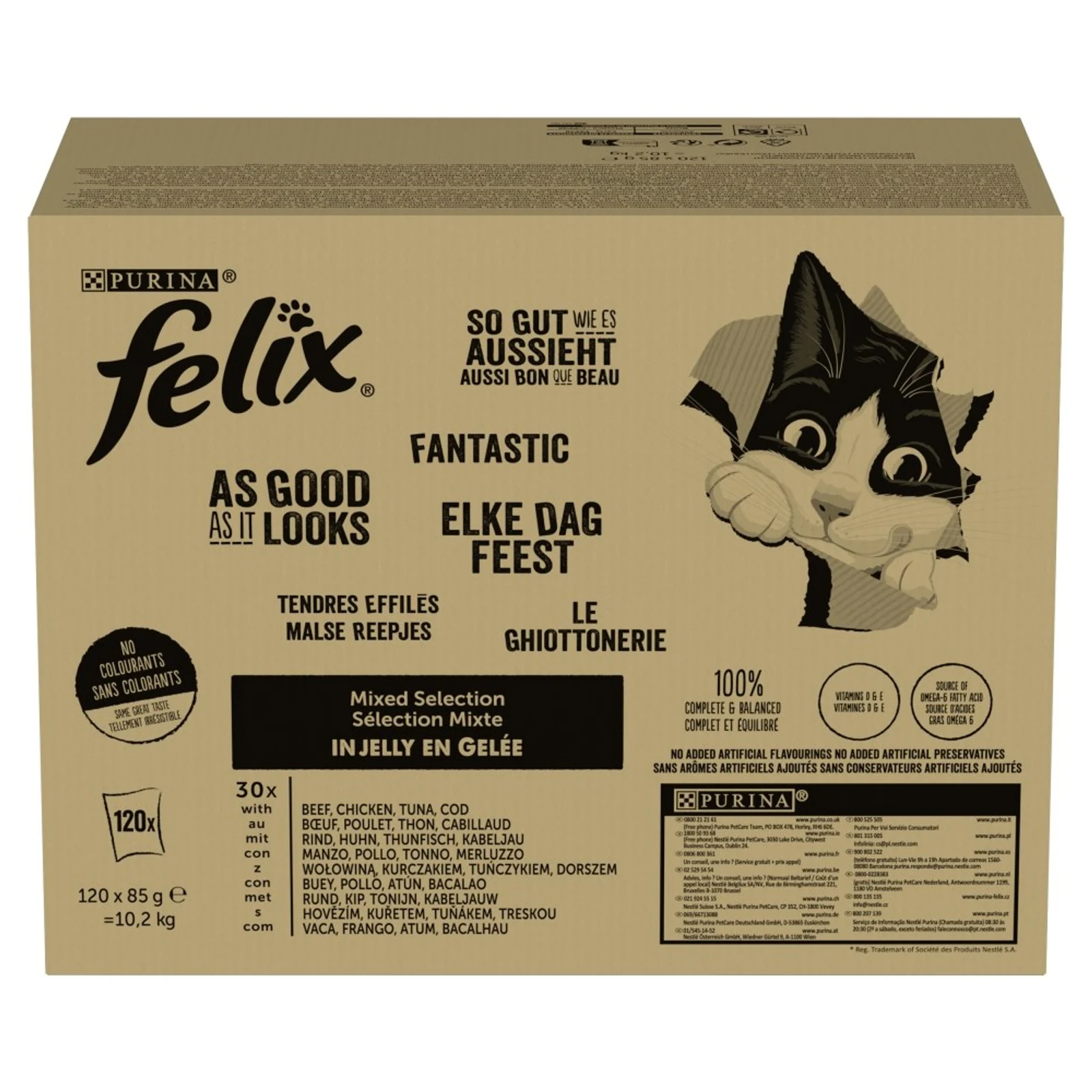 PURINA Felix MIX Smaków - 120x85 g — zdjęcie 1 z 6