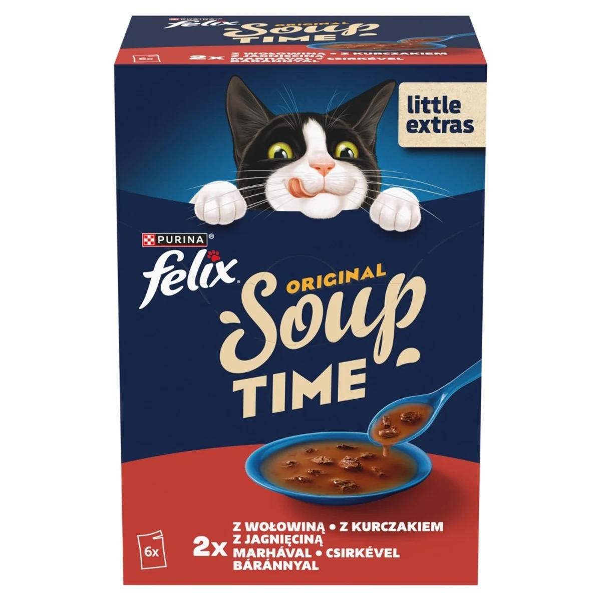 PURINA FELIX Soup ORIGINAL Wiejskie smaki 6x48g