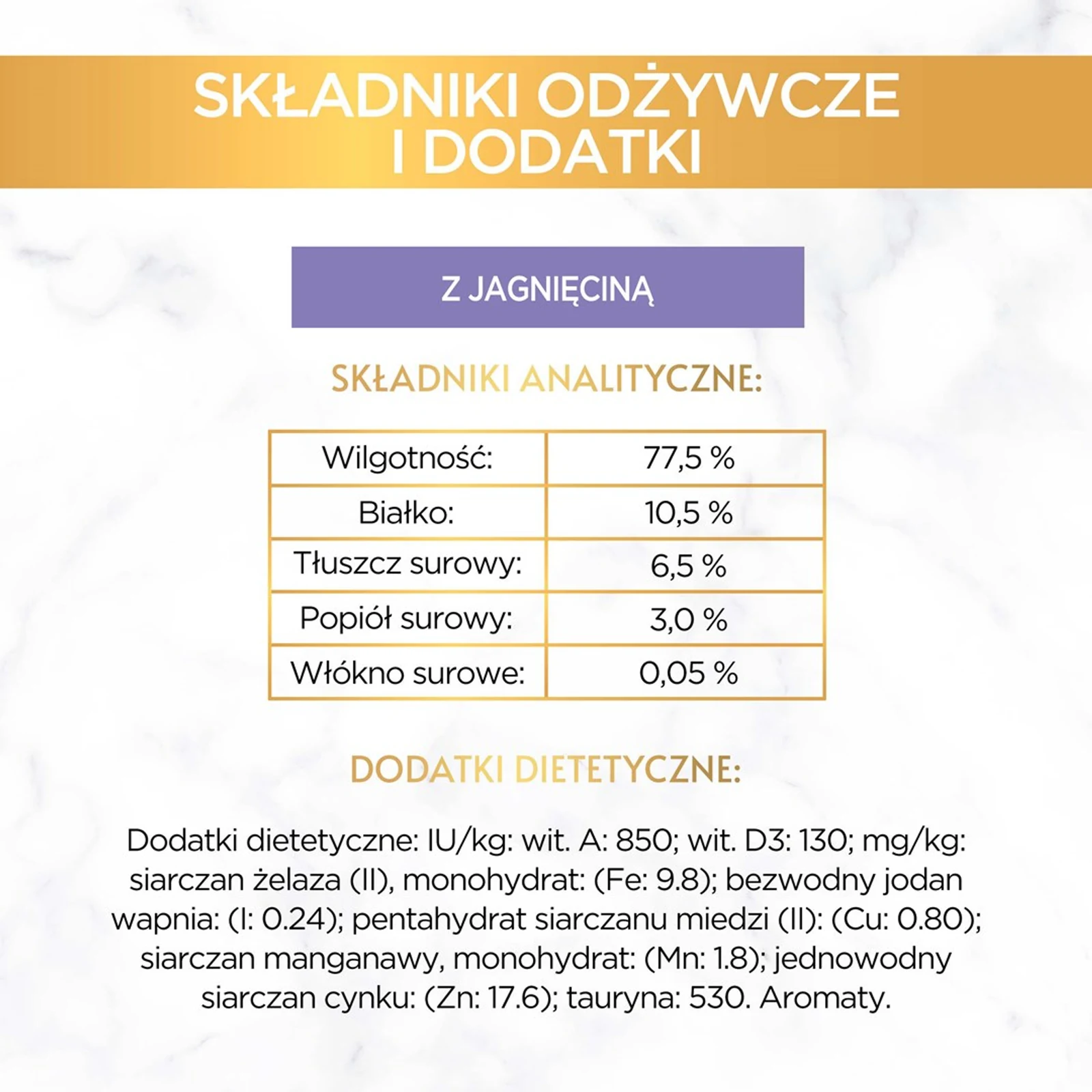 PURINA GOURMET GOLD Mus z jagnięciną 85g — zdjęcie 1 z 8