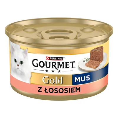 Mokra karma dla kota PURINA Gourmet Gold z łososiem 85g