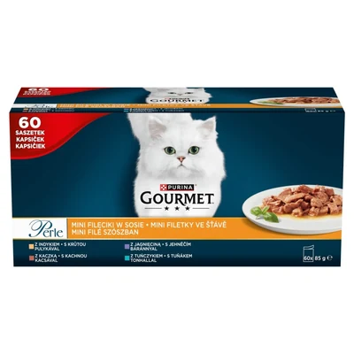 Karma mokra dla kota PURINA Gourmet Perle z kaczką 60 saszetek po 85g