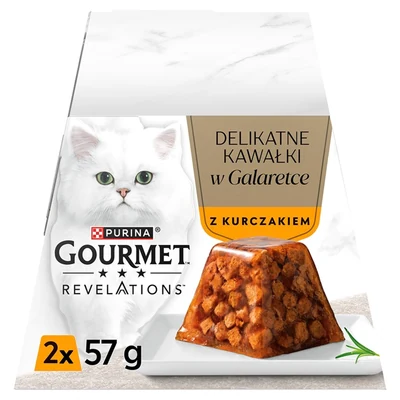Mokra karma dla kota PURINA Gourmet Revelations z kurczakiem w galaretce 2x57g