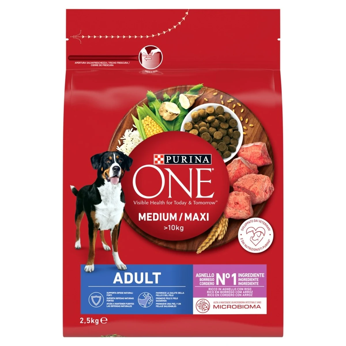 PURINA ONE MED/MAX Adult Dog Lamb & Rice 2,5kg