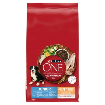 Purina ONE Junior Kurczak i Ryż 7kg - Karma sucha dla szczeniąt