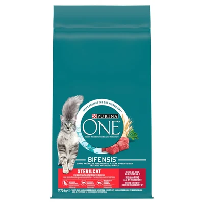 Karma sucha dla kotów sterylizowanych Purina One SterilCat z wołowiną 9,75 kg