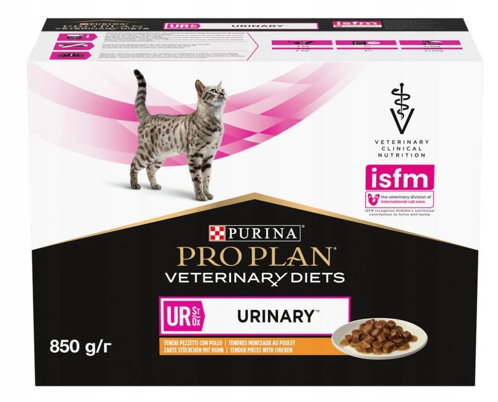 Karma mokra dla kota Purina Feline UR z kurczakiem 850g