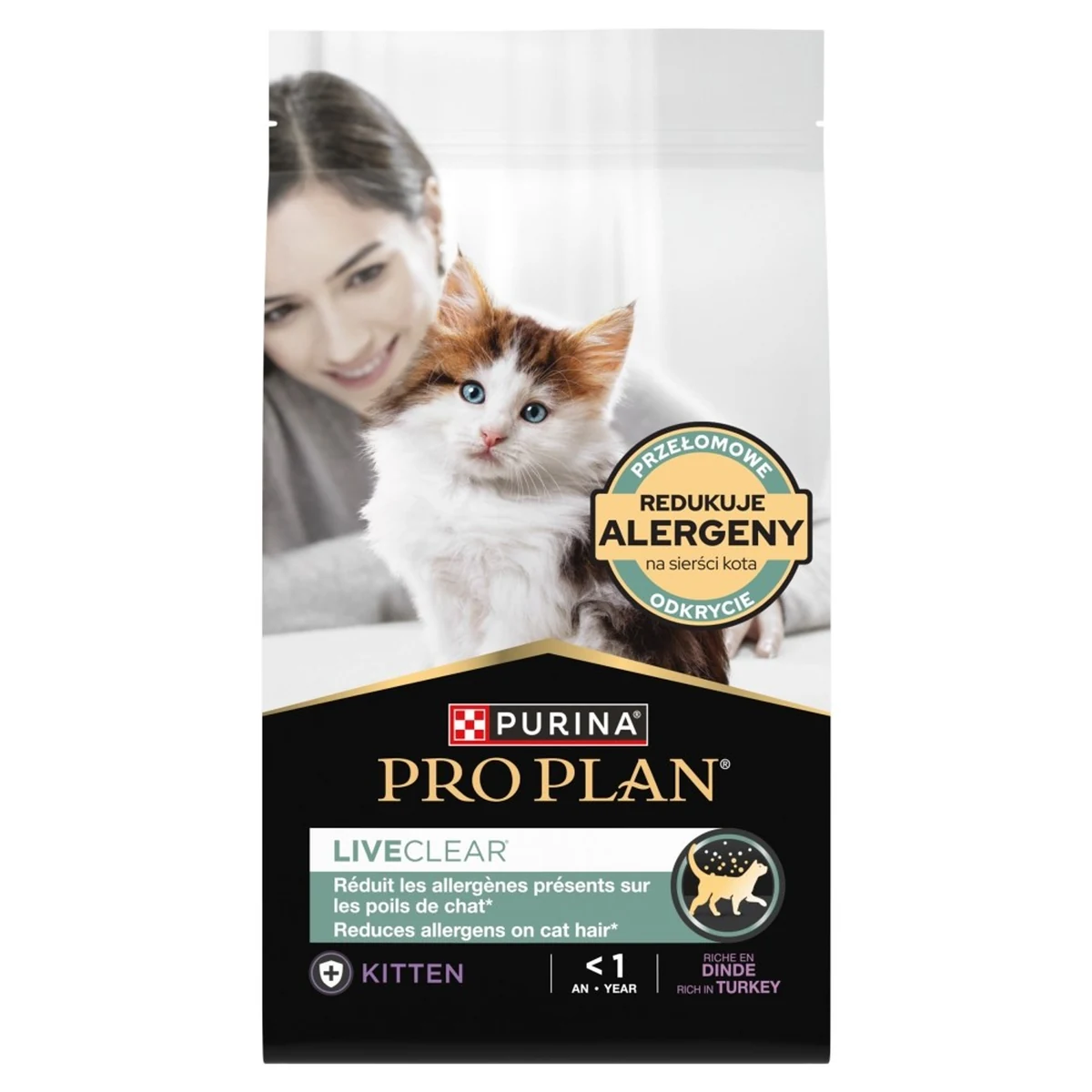 PURINA PRO PLAN LIVECLEAR KITTEN Indyka 1,4kg