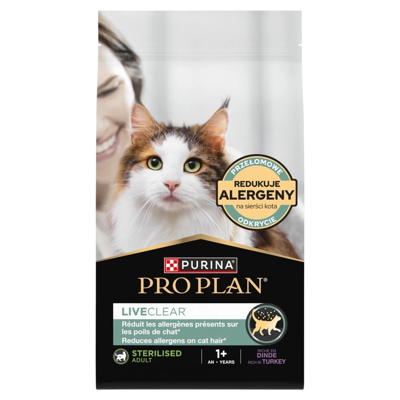 PURINA PRO PLAN LIVECLEAR STERILISED ADULT Indyk 2,8kg — zdjęcie 1 z 8
