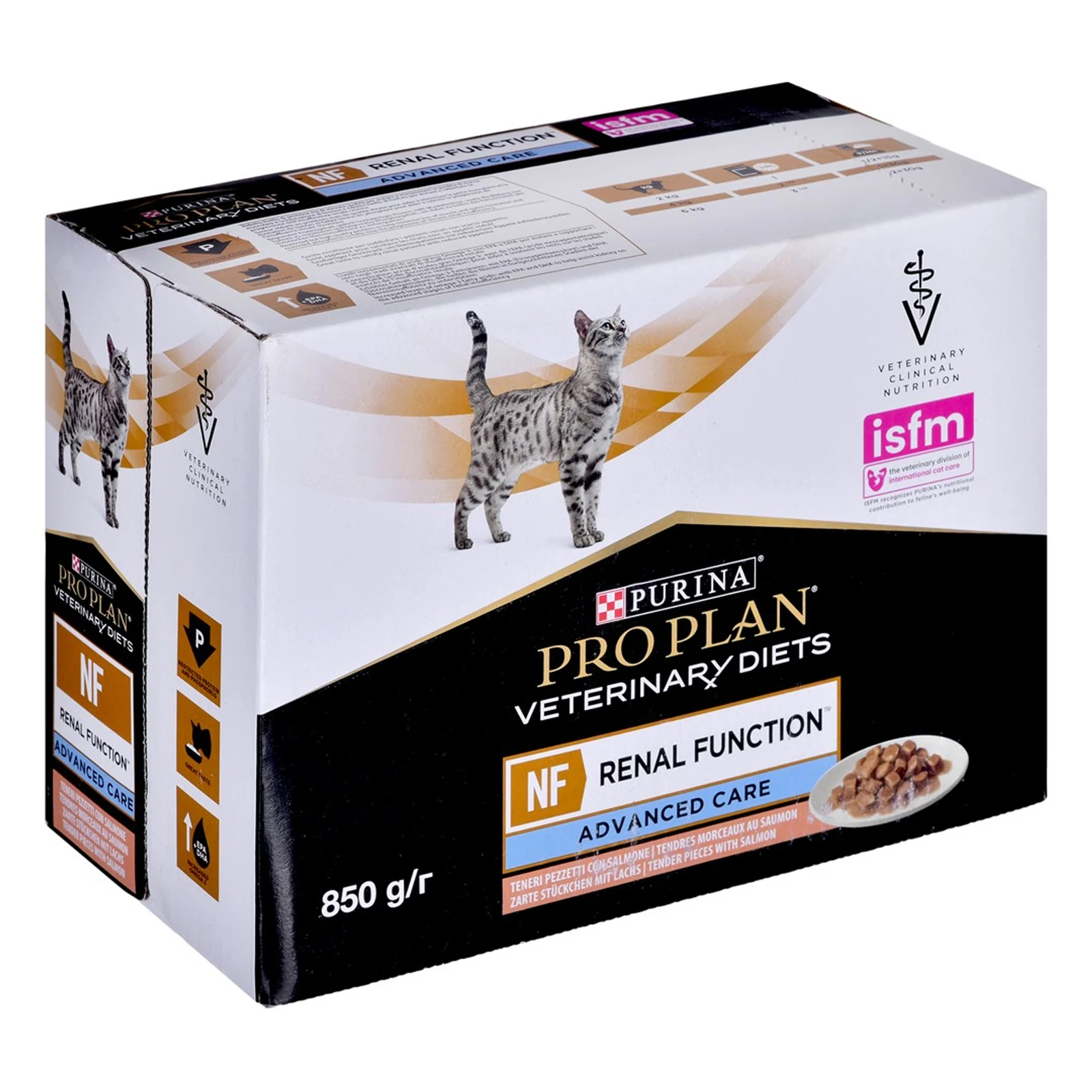 PURINA PVD Feline NF Renal Function ST/OX Łosoś - 10x85 g — zdjęcie 1 z 4