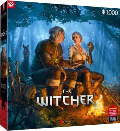 Puzzle The Witcher: Podróż Ciri - 1000 elementów