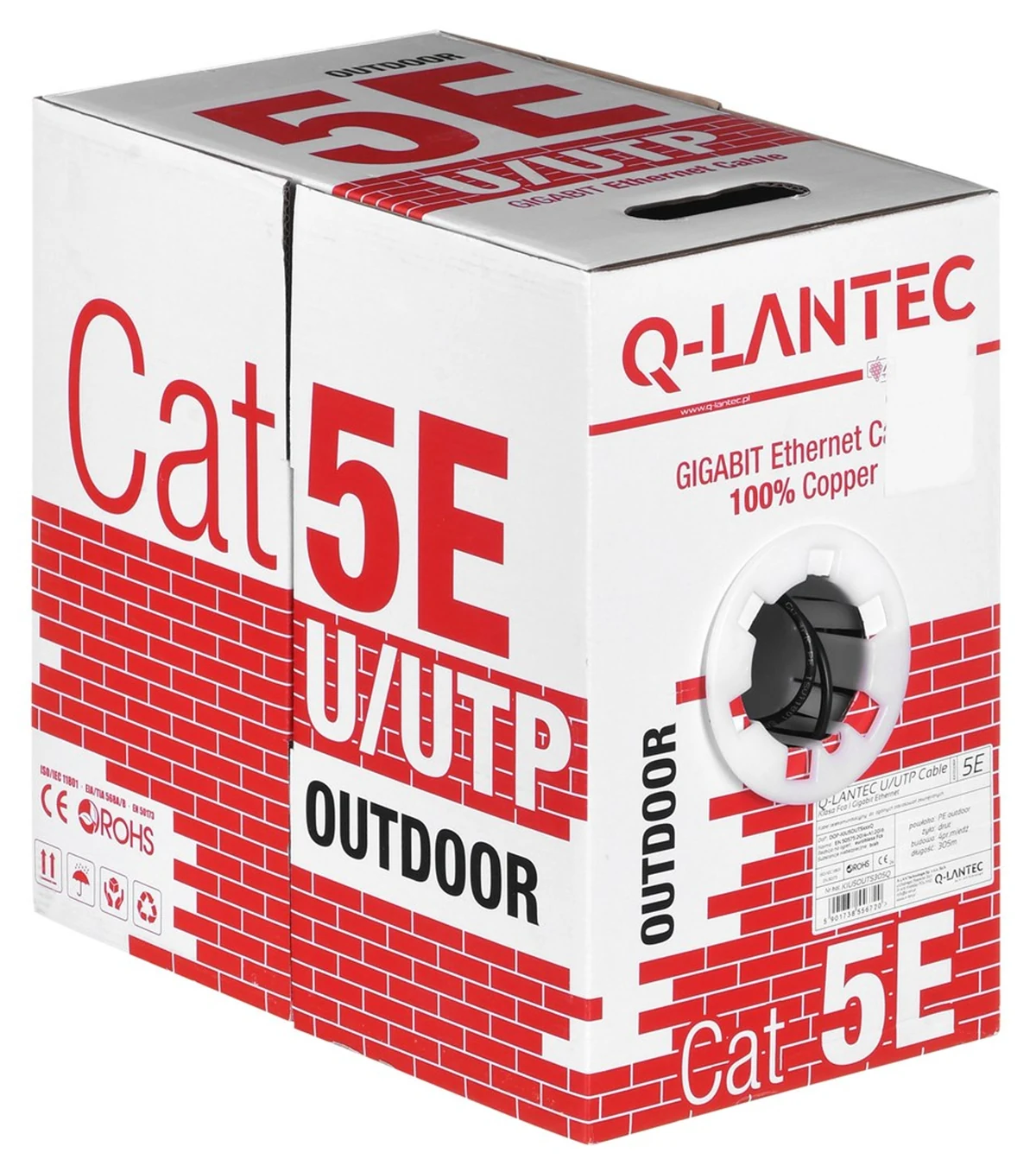 Q-LANTEC Kabel sieciowy UTP kat.5e PE 305m