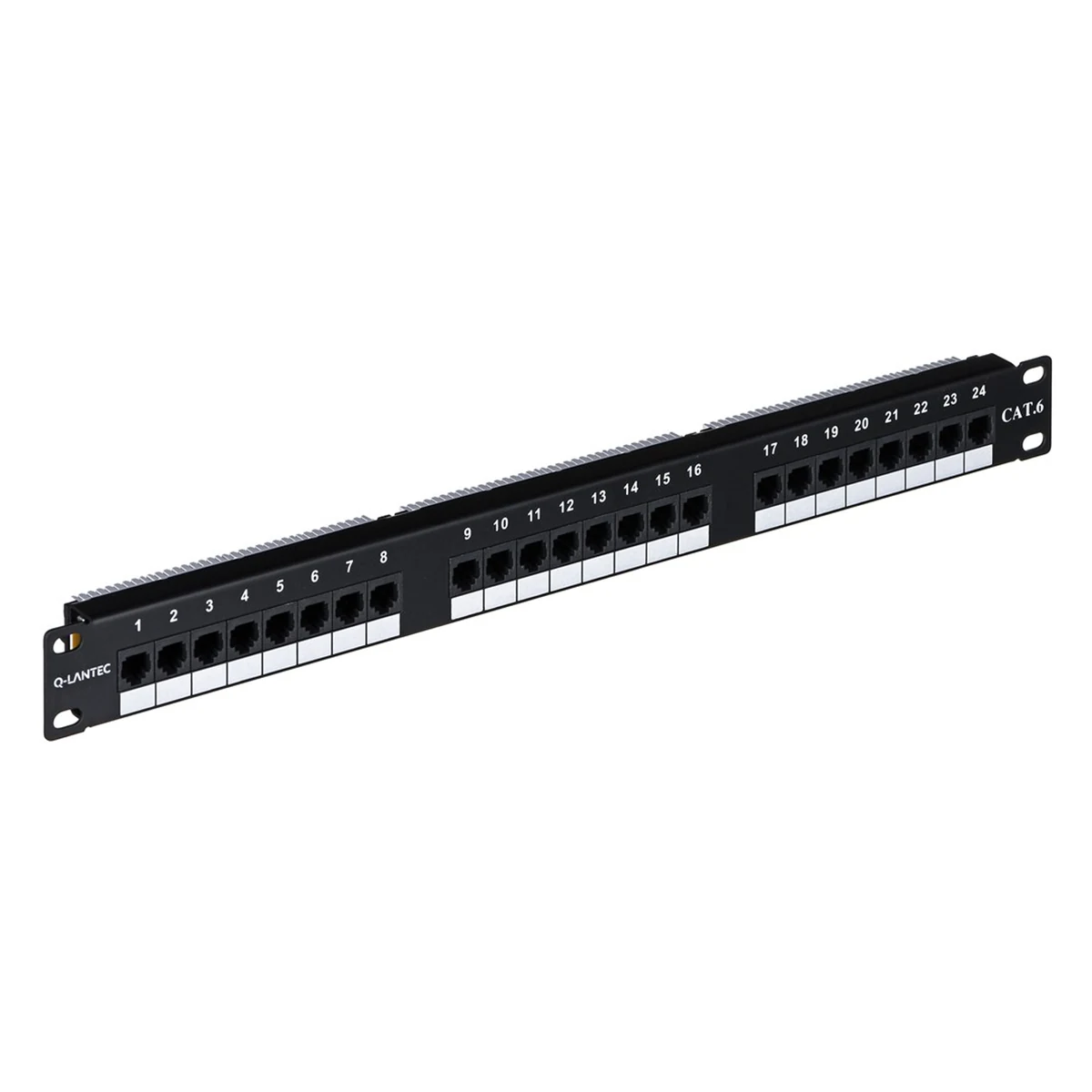Q-LANTEC Patch panel UTP kat.6, 24 porty LSA 1U