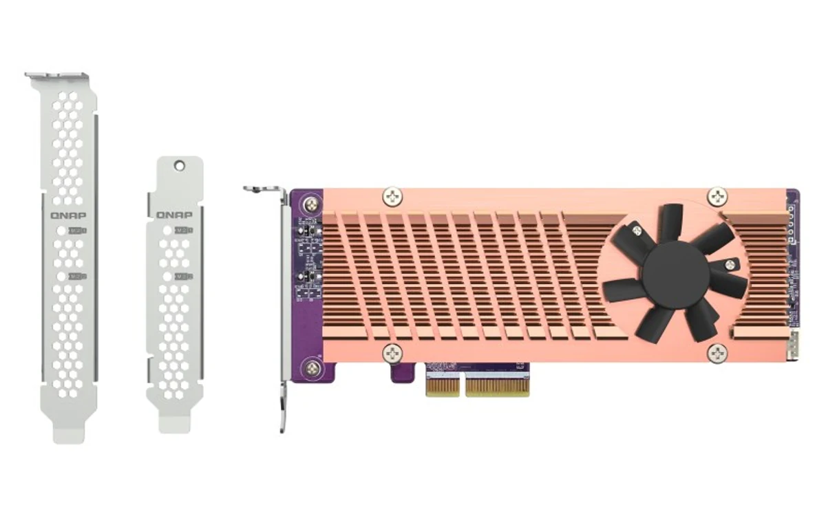 Karta rozszerzeń QNAP QM2-2P-344A, 2x M.2 PCIe SSD