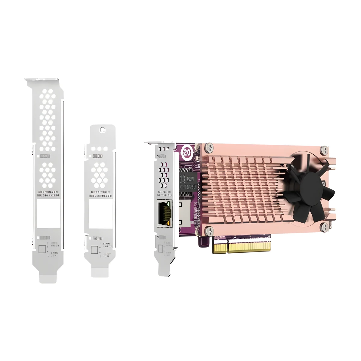 Karta rozszerzeń QNAP QM2-2P10G1TB, 2 złącza M.2 SSD, 10GbE RJ45