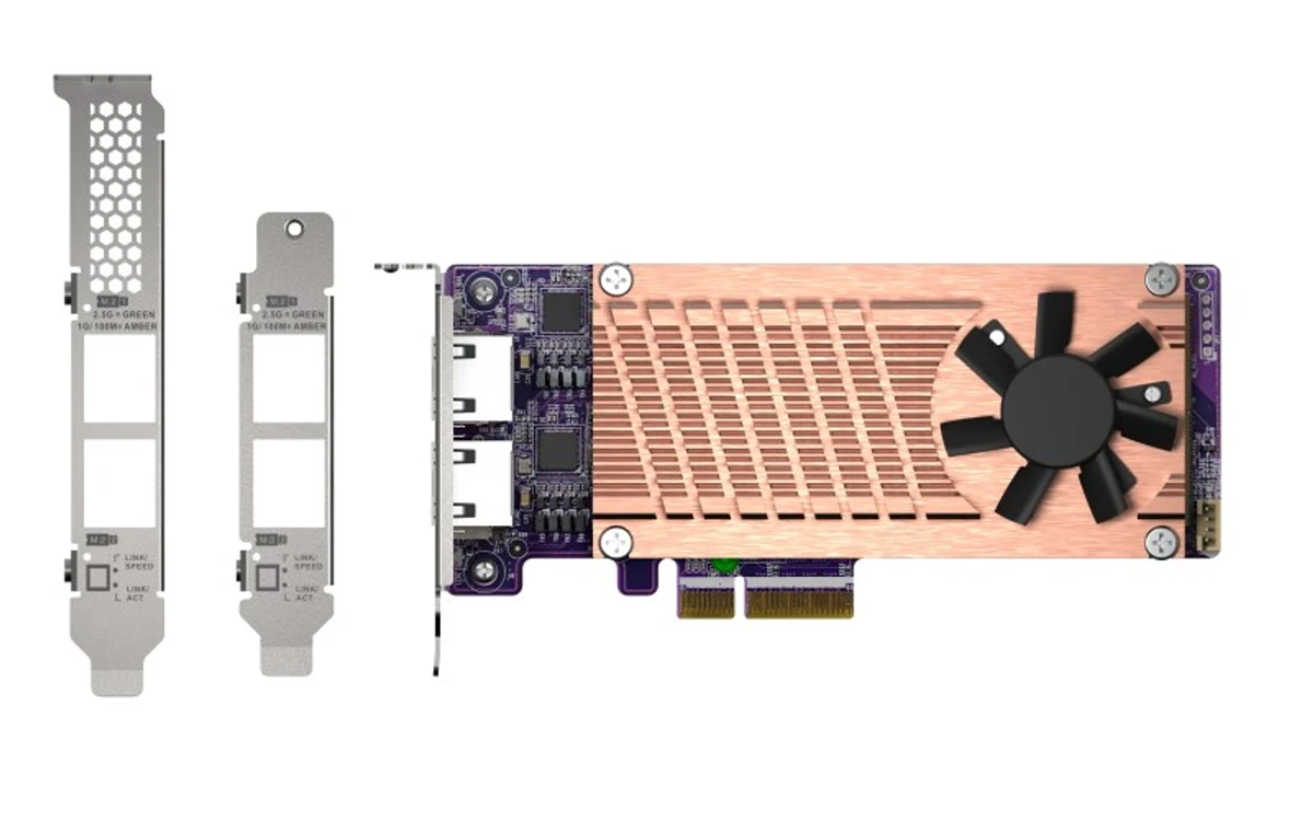 Karta rozszerzeń QNAP QM2-2P2G2T, 2x M.2 SSD, 2x 2.5GbE RJ45
