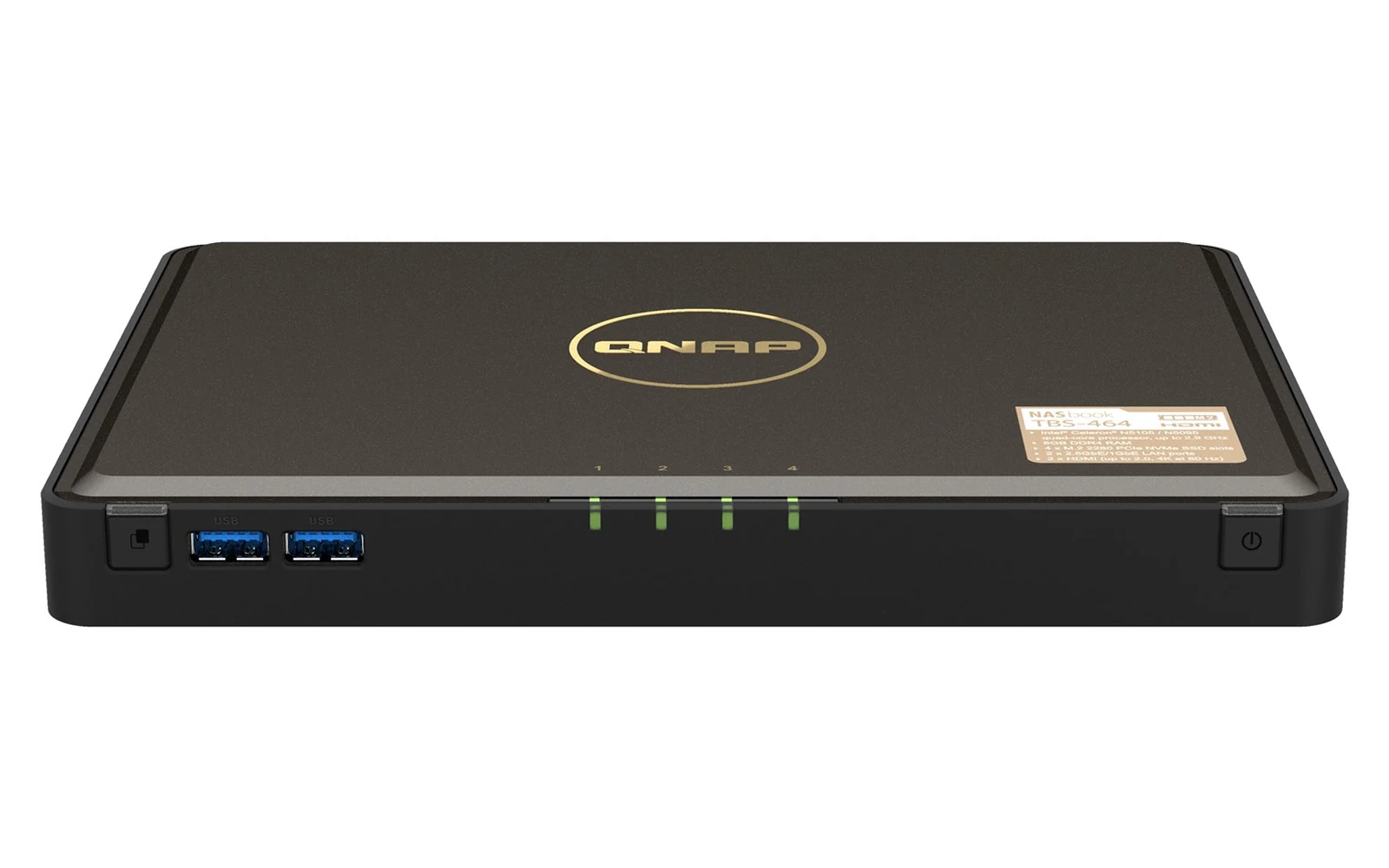 Serwer NAS QNAP TBS-464-8G, 4x M.2 2280 PCIe, Intel Celeron N5105 — zdjęcie 1 z 6