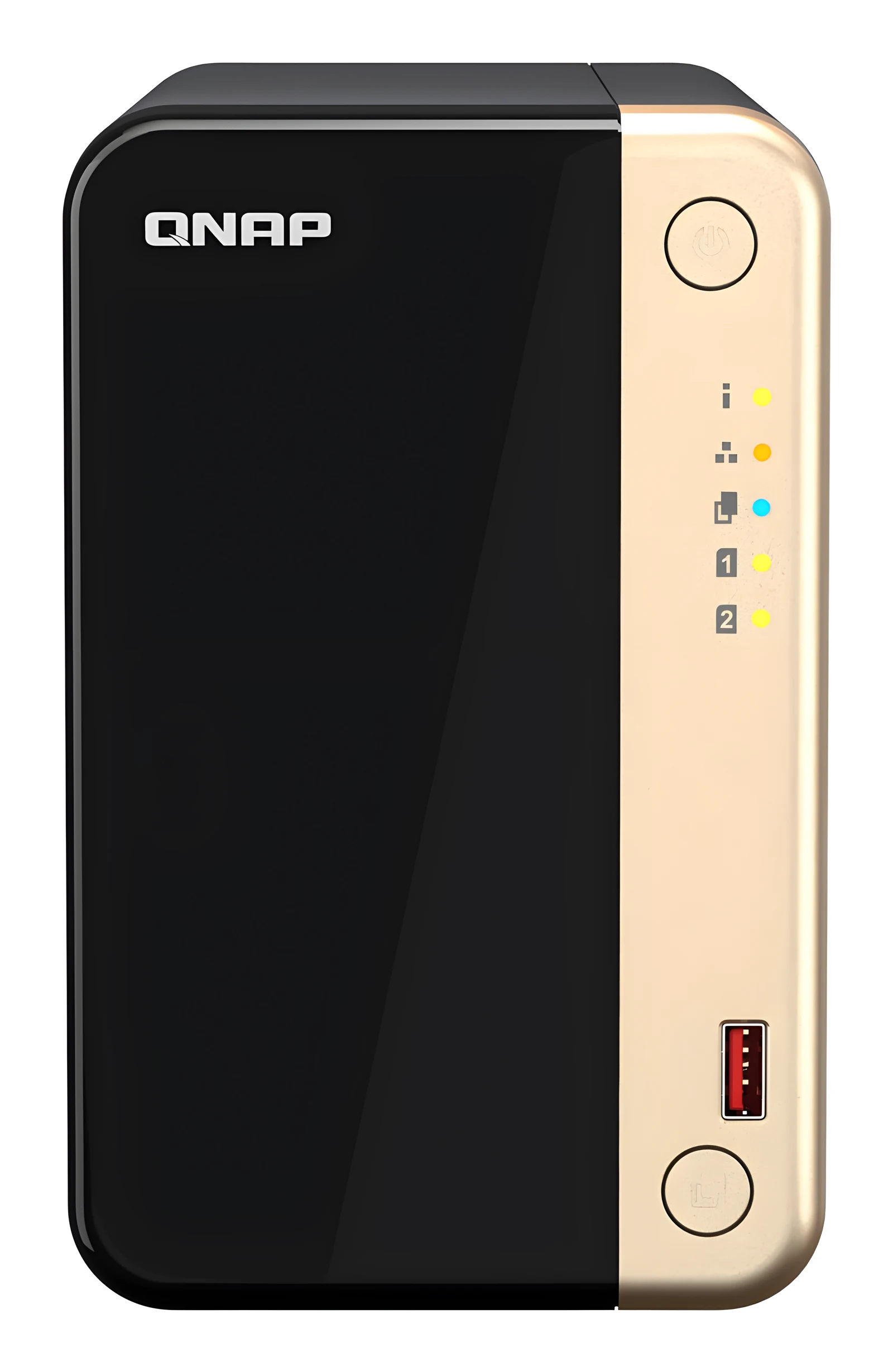 Dwudyskowy serwer NAS QNAP TS-264-8G, procesor Intel Celeron N5105, 8GB pamięci RAM DDR4 — zdjęcie 1 z 6