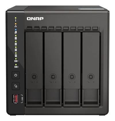 Serwer NAS QNAP TS-453E-8G, 4 dyski SATA, Intel Celeron J6412