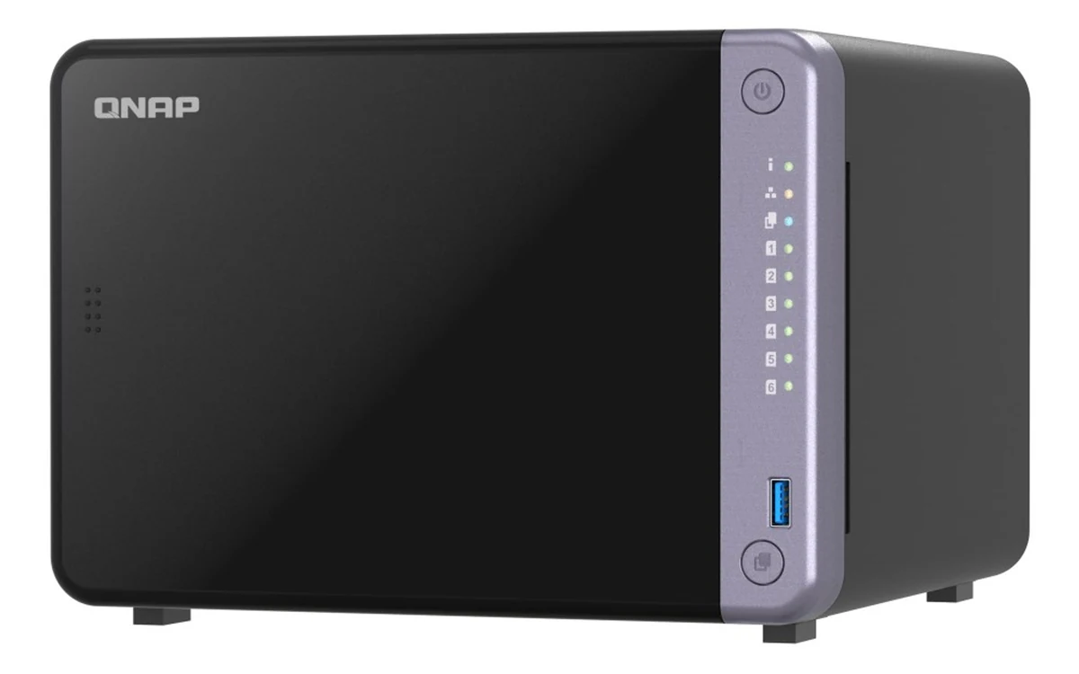Serwer NAS Qnap TS-632X-4G, 6 dysków SATA, 4 GB DDR4, 2x 2.5 GbE, 2x 10 GbE