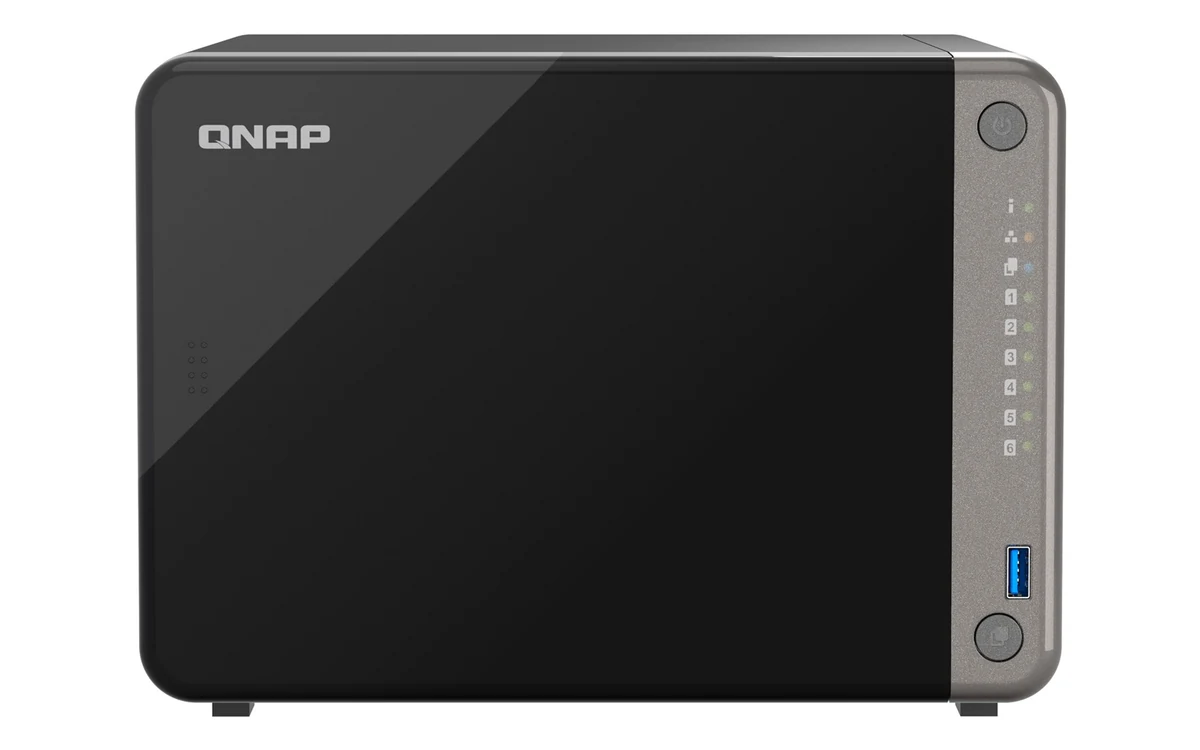 Serwer NAS QNAP TS-AI642-8G, 8-rdzeniowy ARM Cortex, 8 GB RAM, 6 zatok 2.5/3.5" SATA