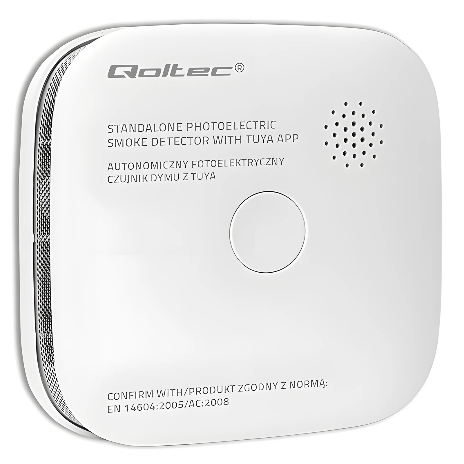 QOLTEC CZUJNIK DYMU Z BATERIĄ | TUYA | WI-FI | ALARM 85DB | LED — zdjęcie 1 z 8