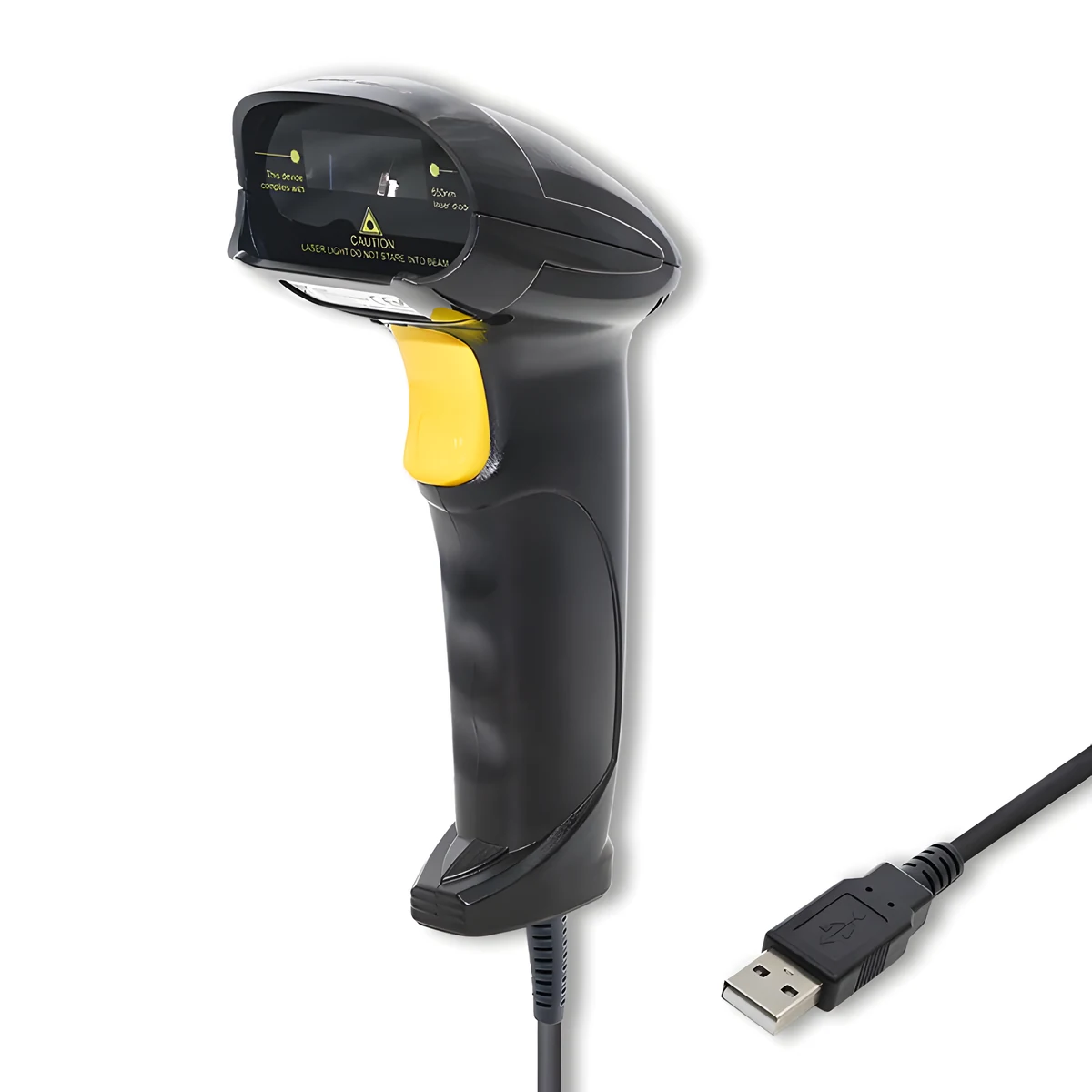 QOLTEC CZYTNIK KODÓW KRESKOWYCH LASEROWY 1D USB CZARNY