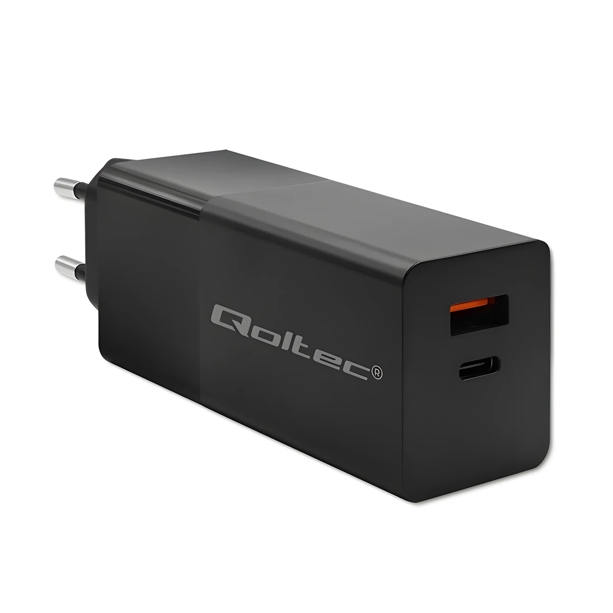 QOLTEC GAN POWER PRO | 100W | 5-20V | 1.5-5A | Czarna