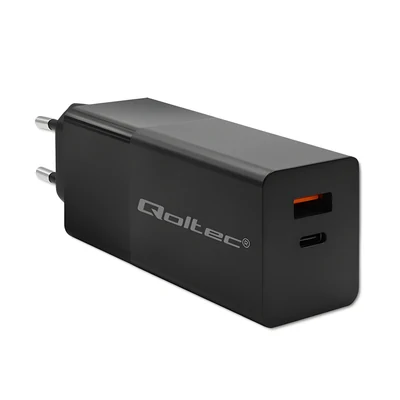 Ładowarka sieciowa Qoltec GAN Power Pro | 100W | 5-20V | 1.5-5A | Czarna