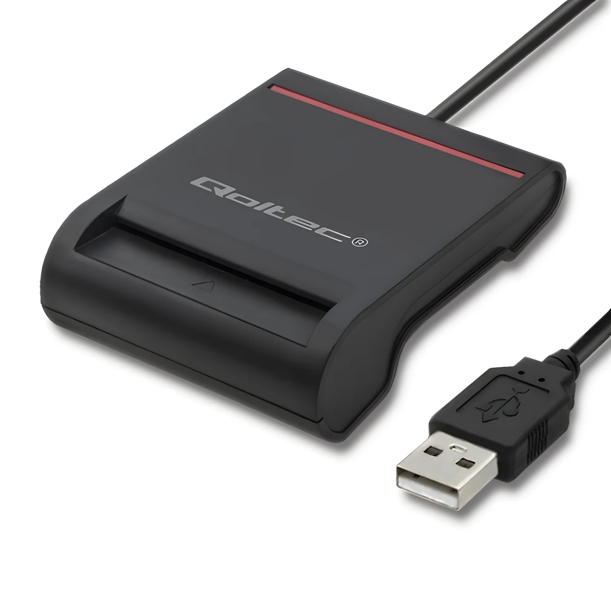 QOLTEC INTELIGENTNY CZYTNIK KART CHIPOWYCH ID USB 2.0