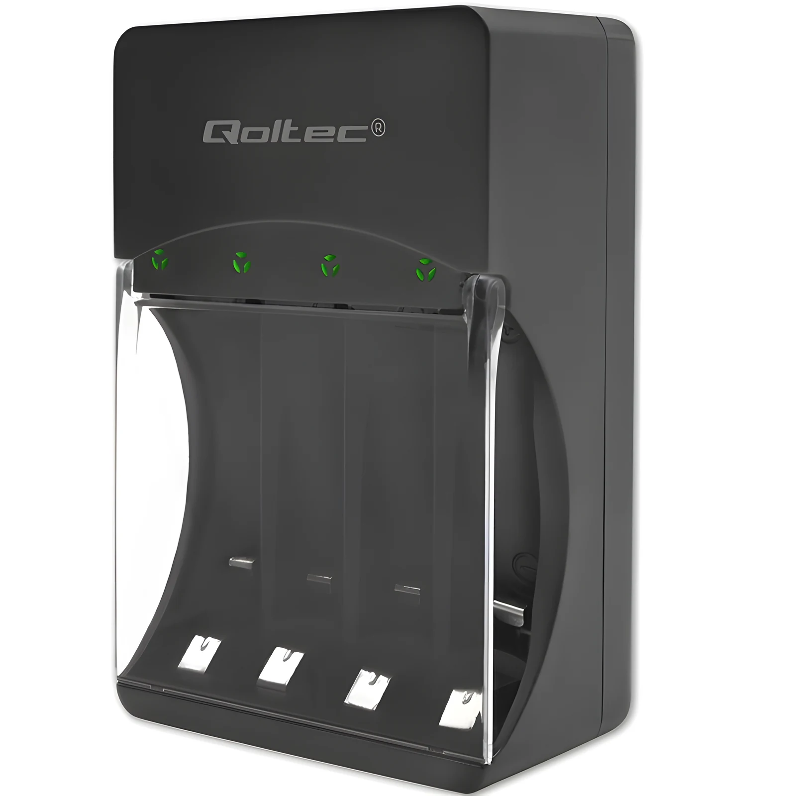 QOLTEC ŁADOWARKA DO AKUMULATORKÓW NI-MH TYPU R03/AAA R06/AA | 300MA — zdjęcie 1 z 8