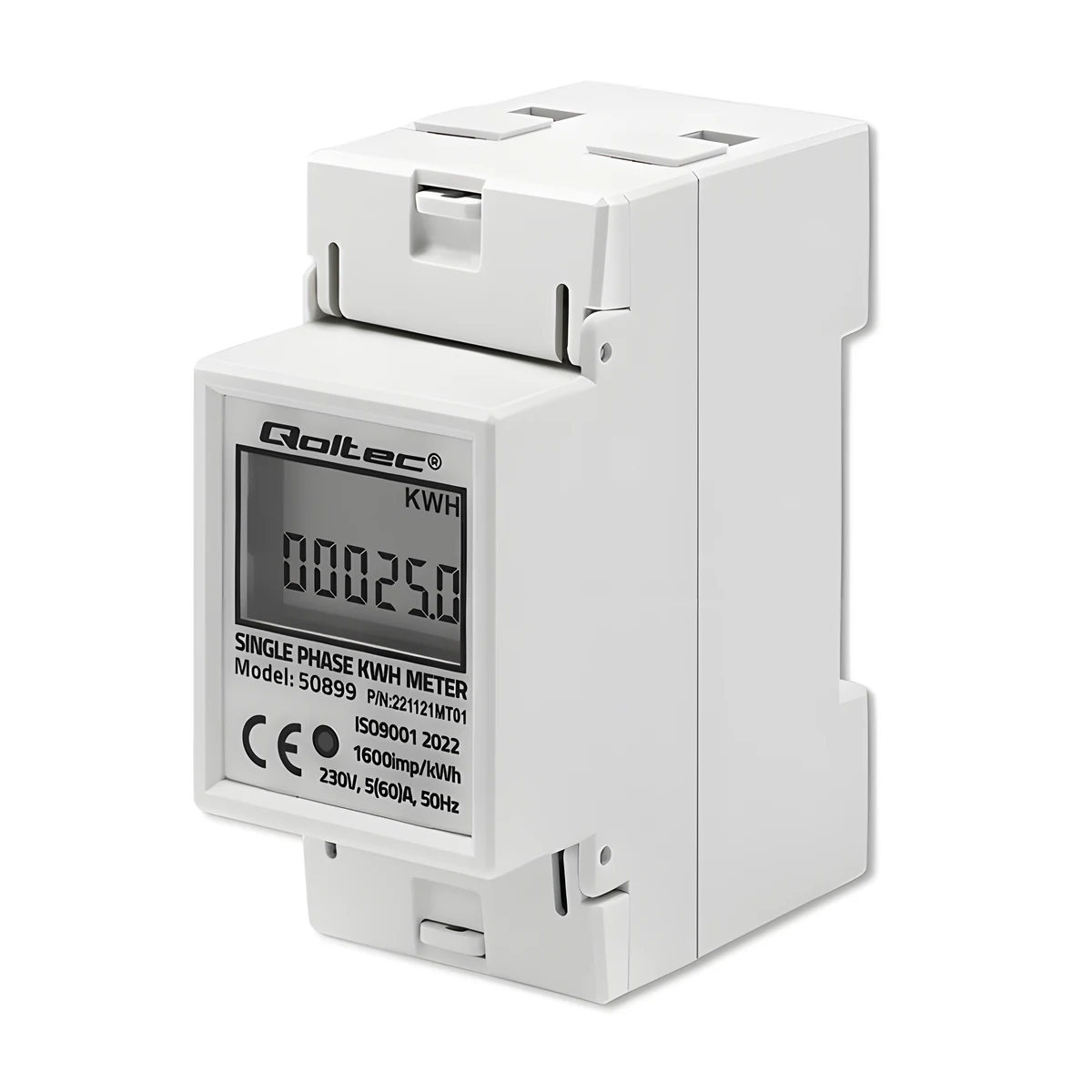QOLTEC Licznik Zużycia Energii 230V LCD 2P
