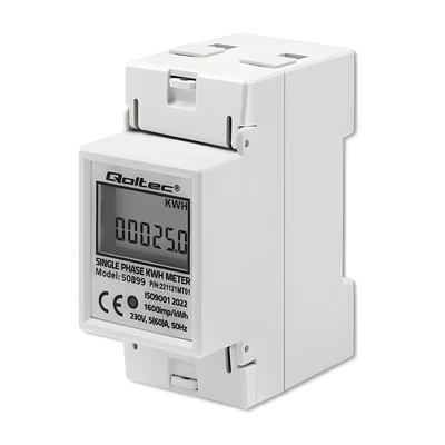 QOLTEC Licznik Zużycia Energii 230V LCD 2P