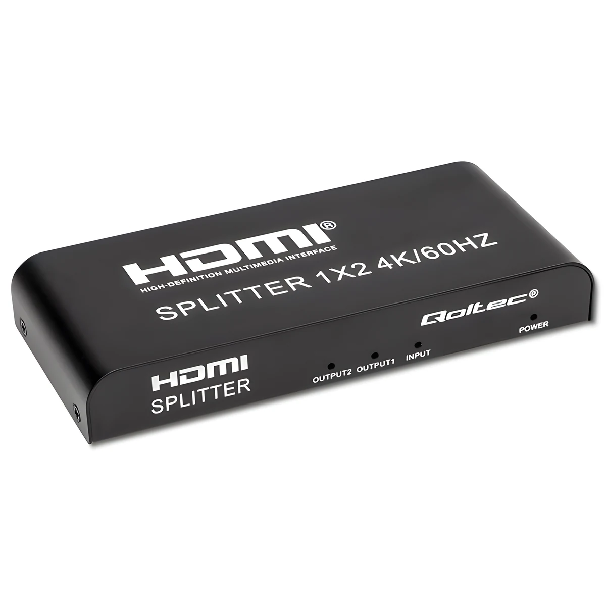 Adapter rozdzielacz 2xHDMI 4Kx2K | 6GB/s | 60Hz | Qoltec