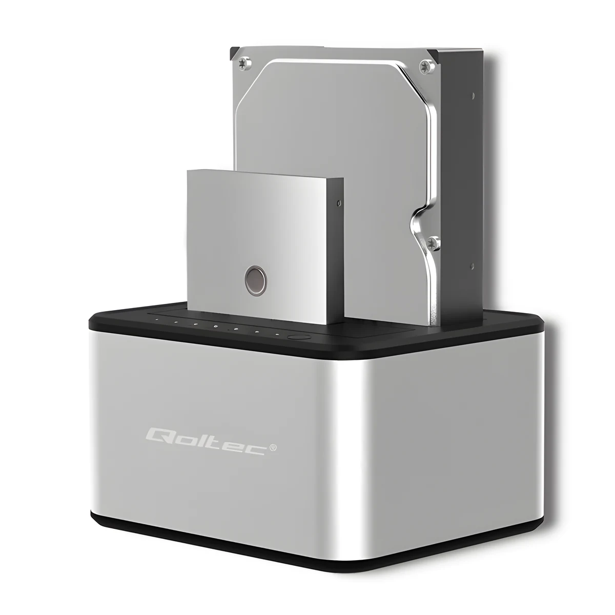 QOLTEC STACJA DOKUJĄCA 2XHDD/SSD 2.5"/3.5" SATA USB 3.0