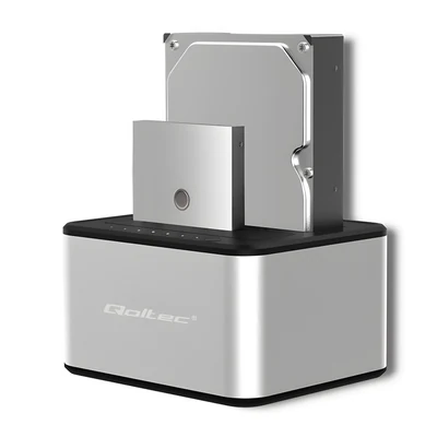 Stacja dokująca QOLTEC dla dysków 2.5"/3.5" SATA USB 3.0 (2x HDD/SSD)