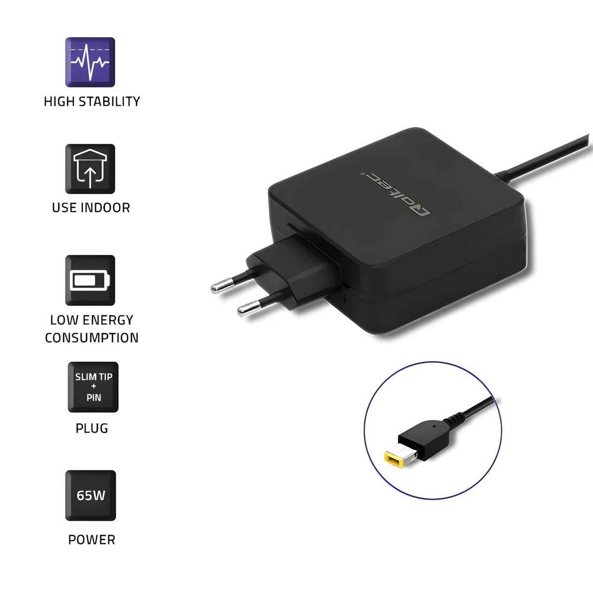 QOLTEC ZASILACZ DO LENOVO 65W | 20V | 3.25A