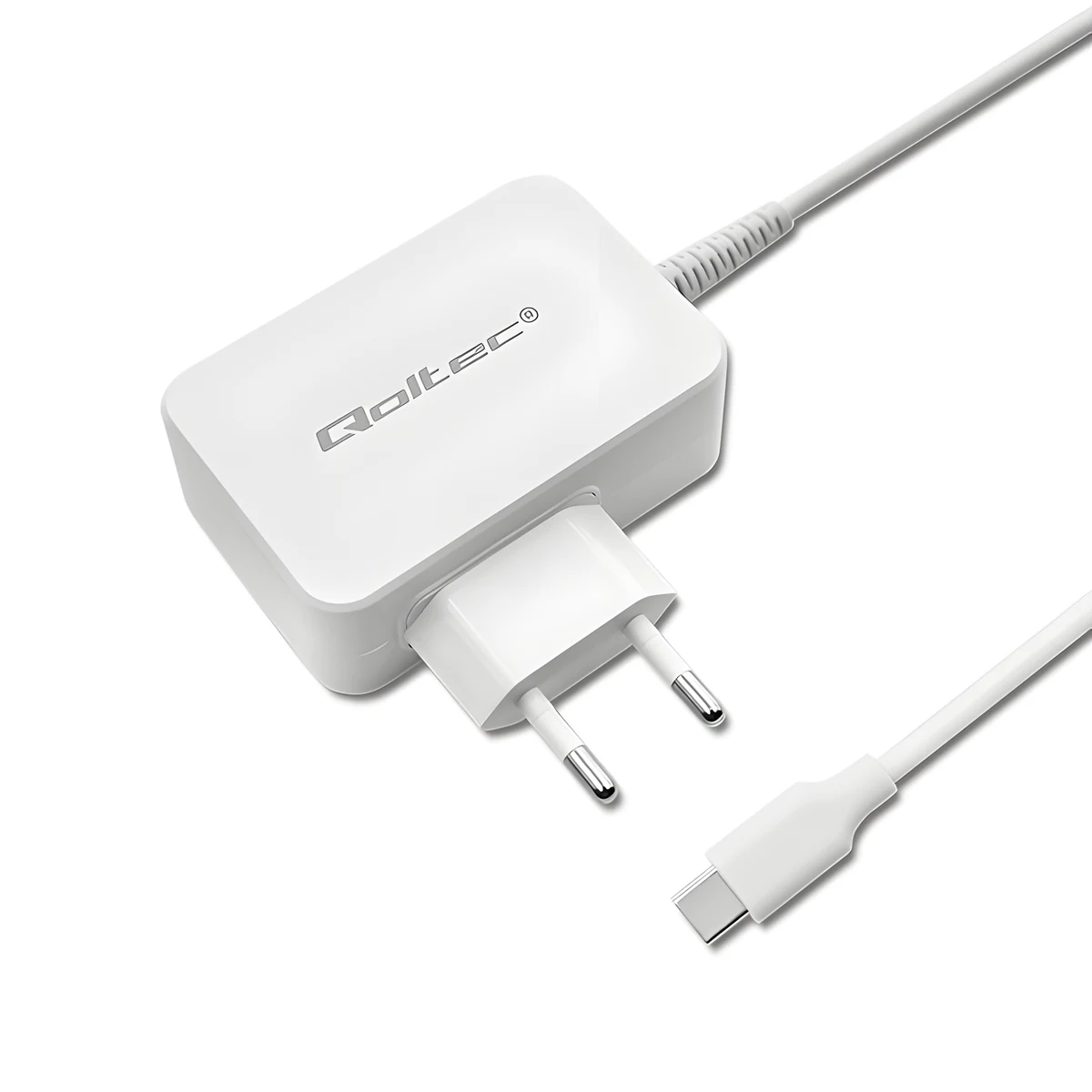 QOLTEC ZASILACZ SIECIOWY 65W USB-C BIAŁY