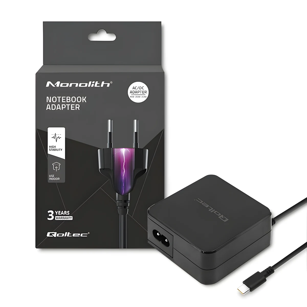 QOLTEC ZASILACZ SIECIOWY 65W USB C PD