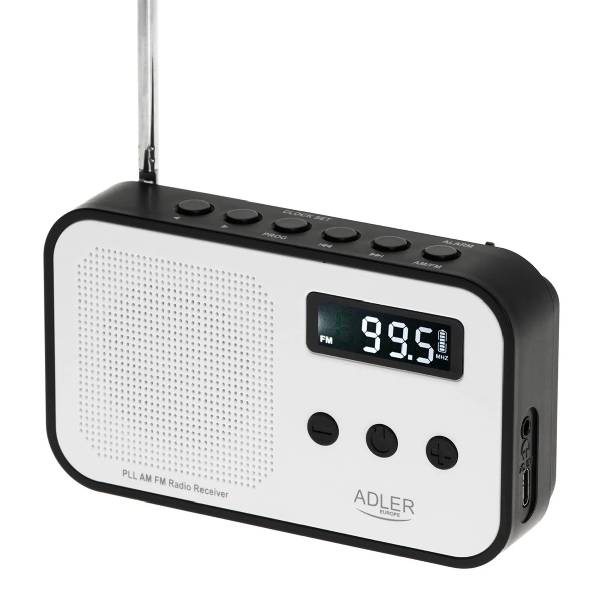 Radio ADLER AD 1907 - Przyciski, Zegarek, 600 mAh